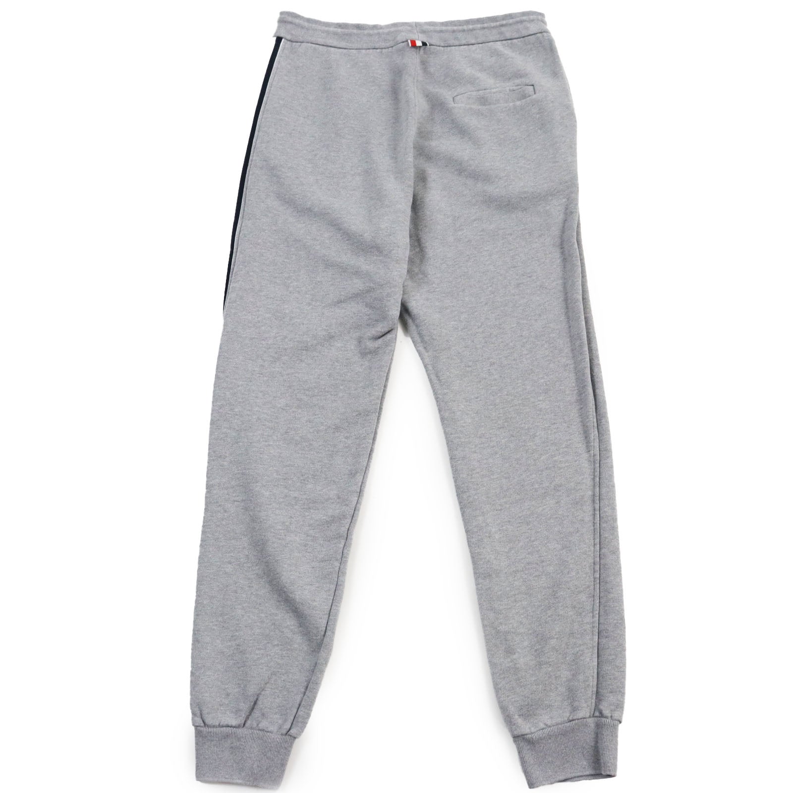 THOM BROWNE Stripe Sweatpants Cotton Light Gray