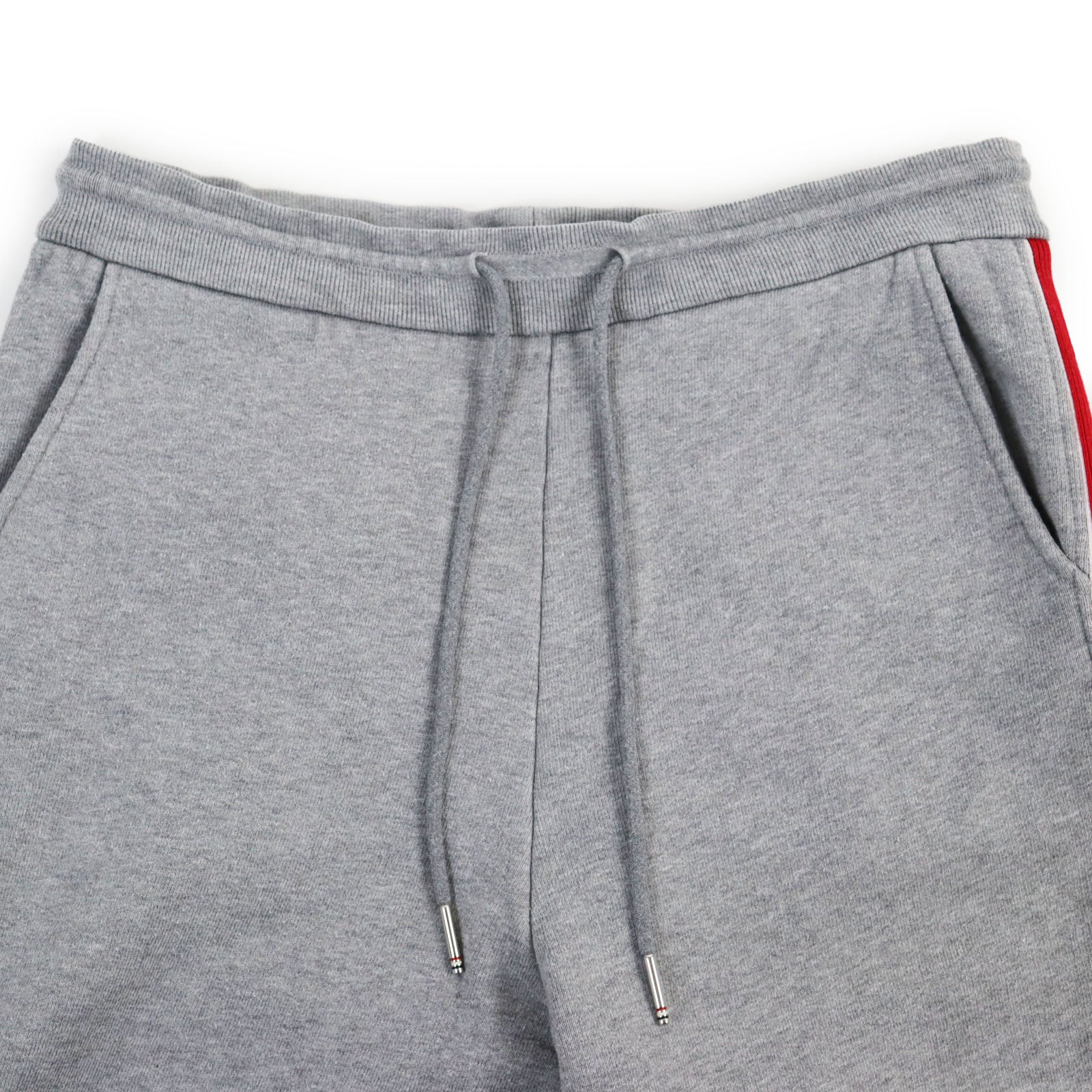 THOM BROWNE Stripe Sweatpants Cotton Light Gray