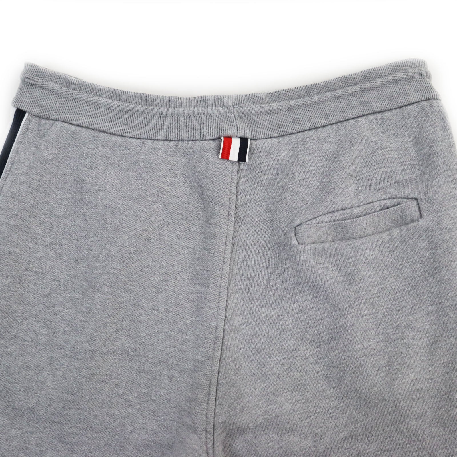 THOM BROWNE Stripe Sweatpants Cotton Light Gray