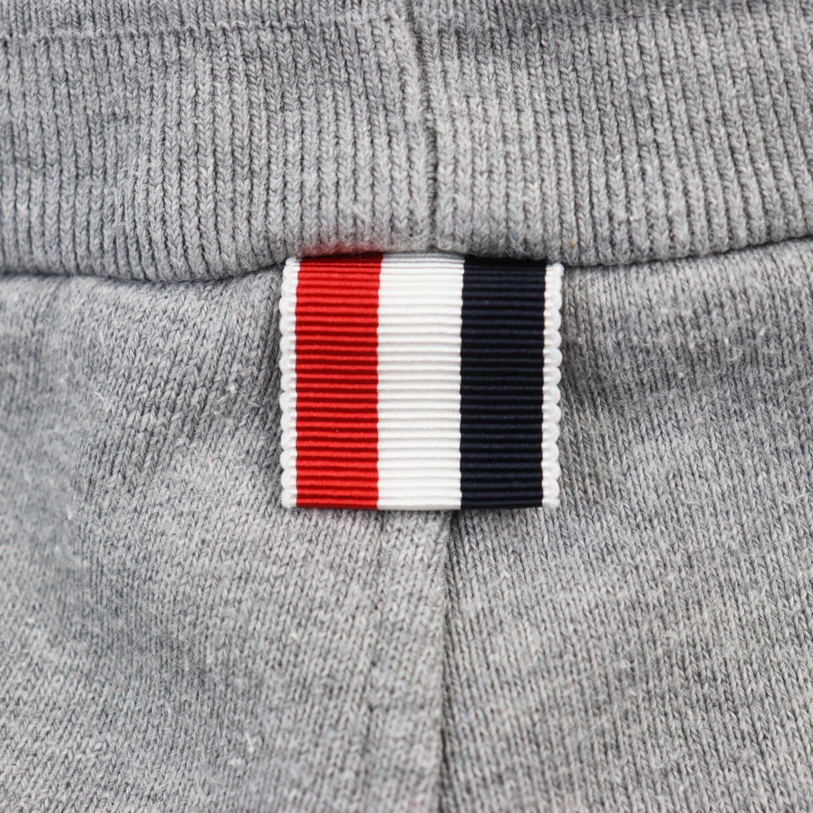 THOM BROWNE Stripe Sweatpants Cotton Light Gray