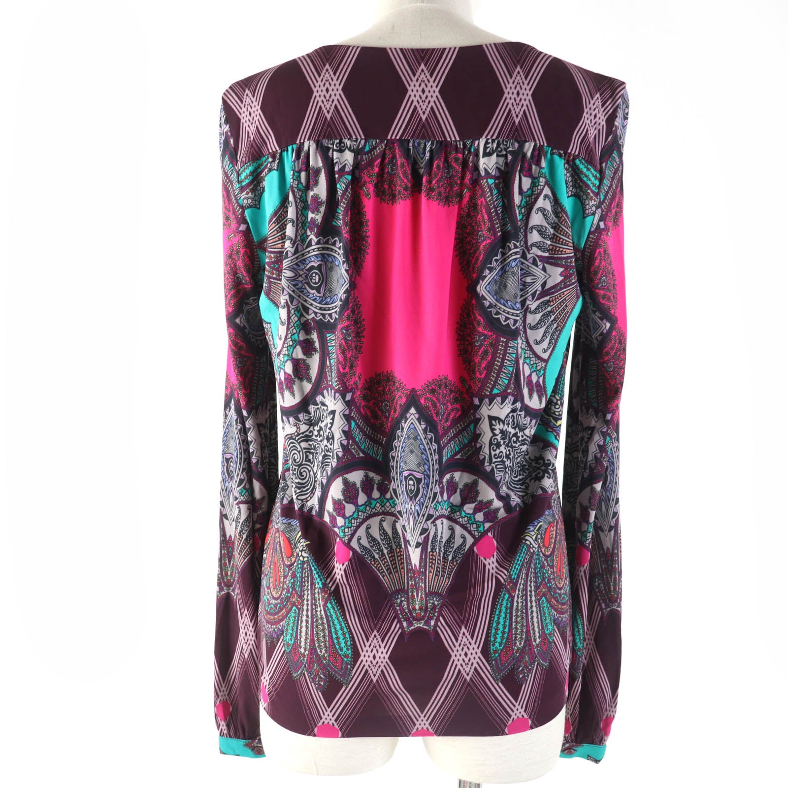 ETRO Rayon Paisley Long Sleeve Blouse Women