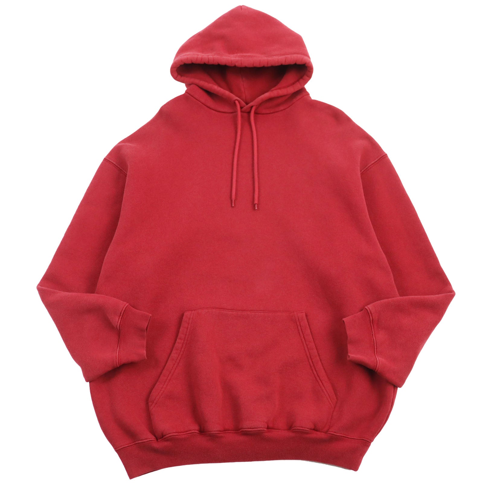 Balenciaga Cotton Back Logo Hoodie Red M