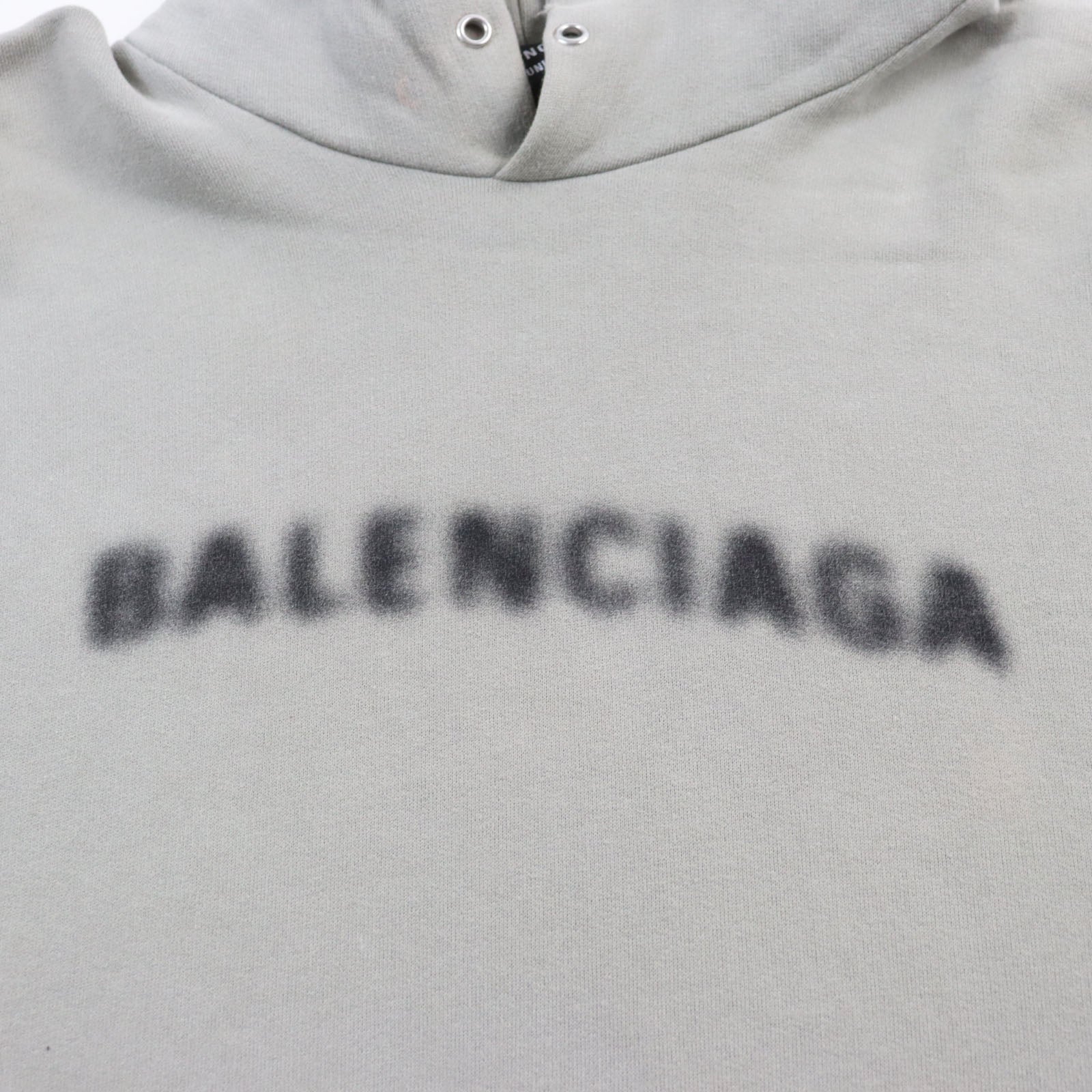 Balenciaga Distressed Pixel Logo Pullover XS