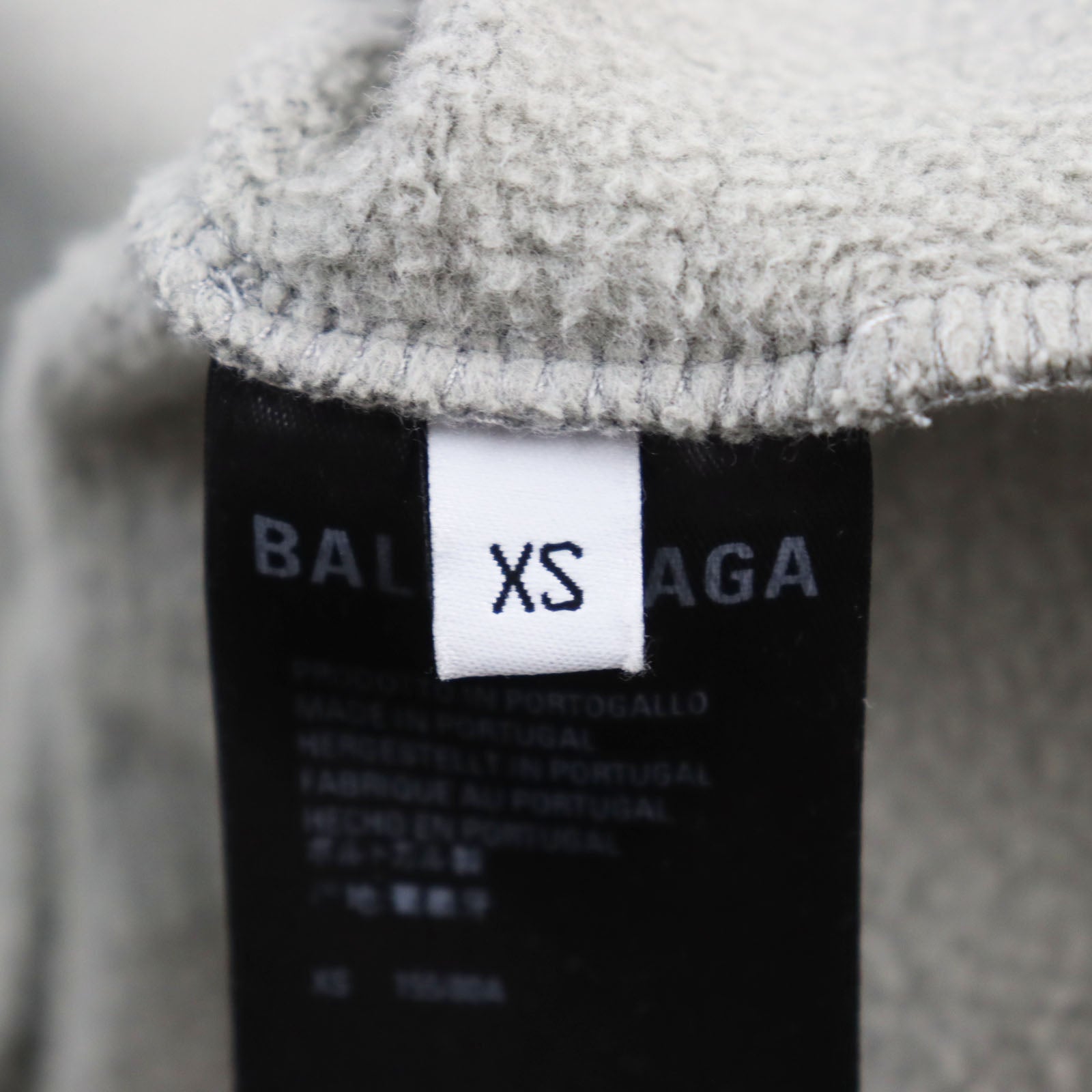 Balenciaga Distressed Pixel Logo Pullover XS