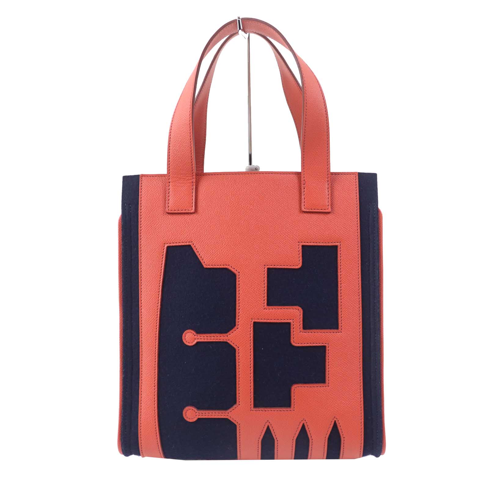 Hermes Petit h Epsom Tote Bag Coral Pink