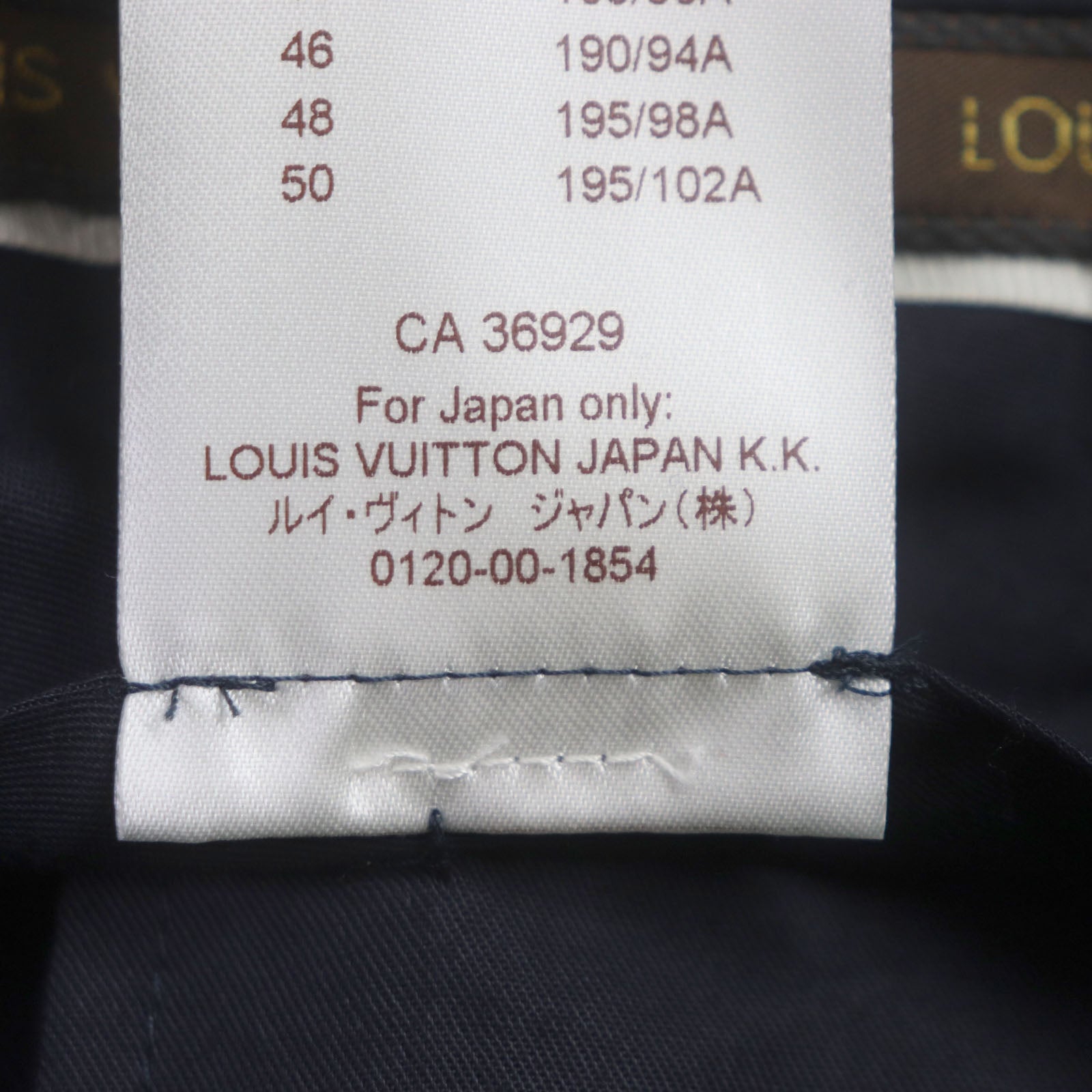 Louis Vuitton Wool Logo Button Slacks