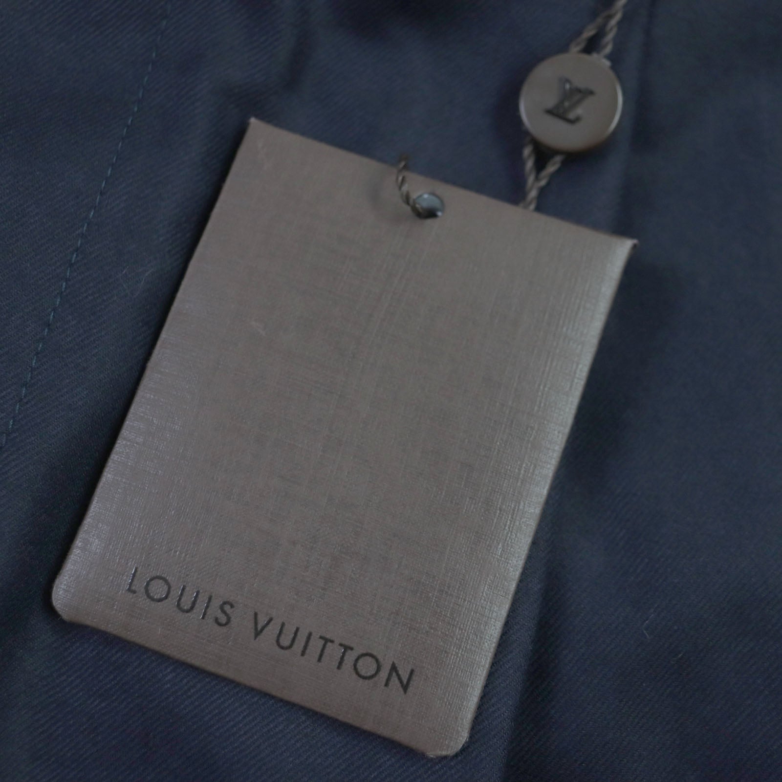 Louis Vuitton Wool Logo Button Slacks