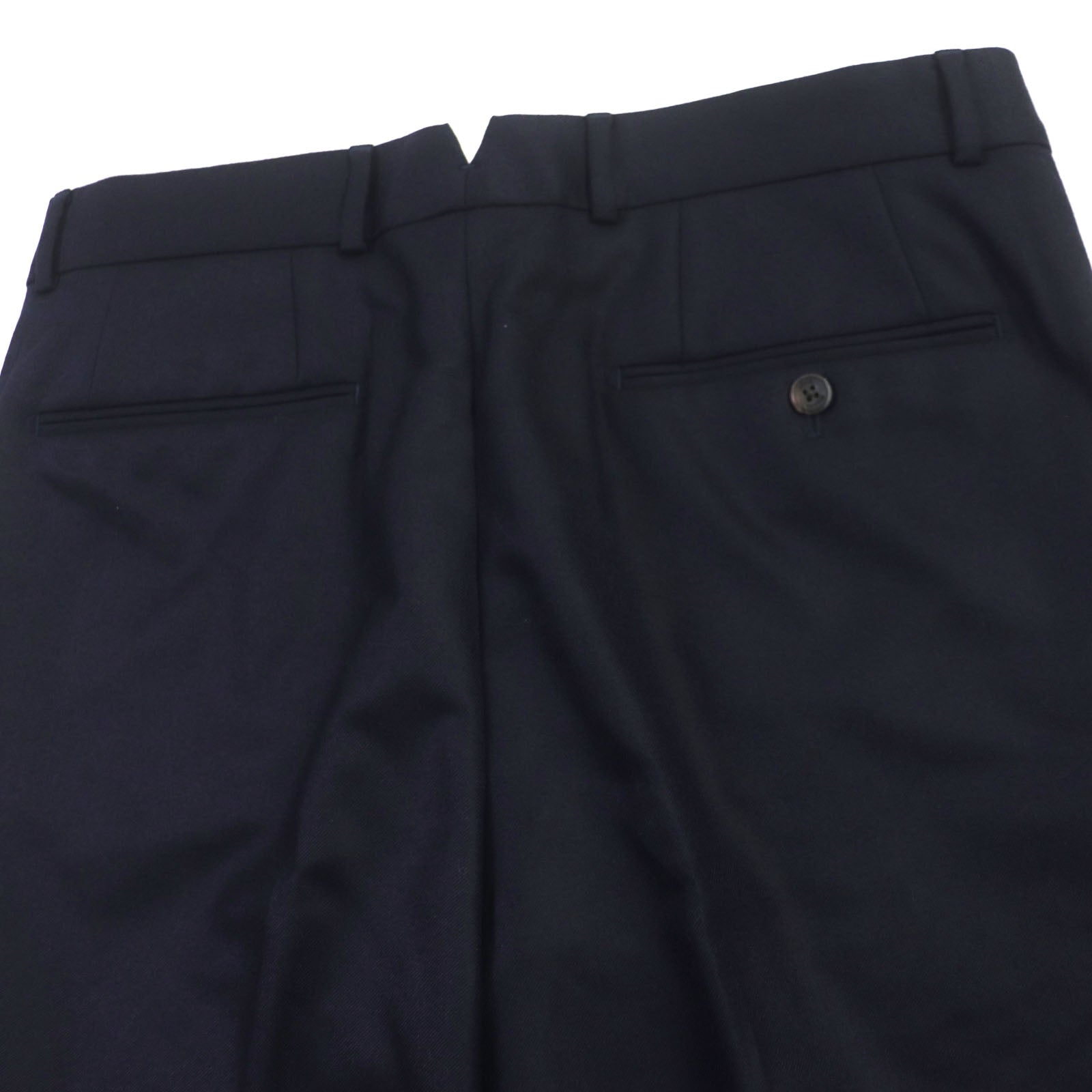 Louis Vuitton Wool Logo Button Slacks