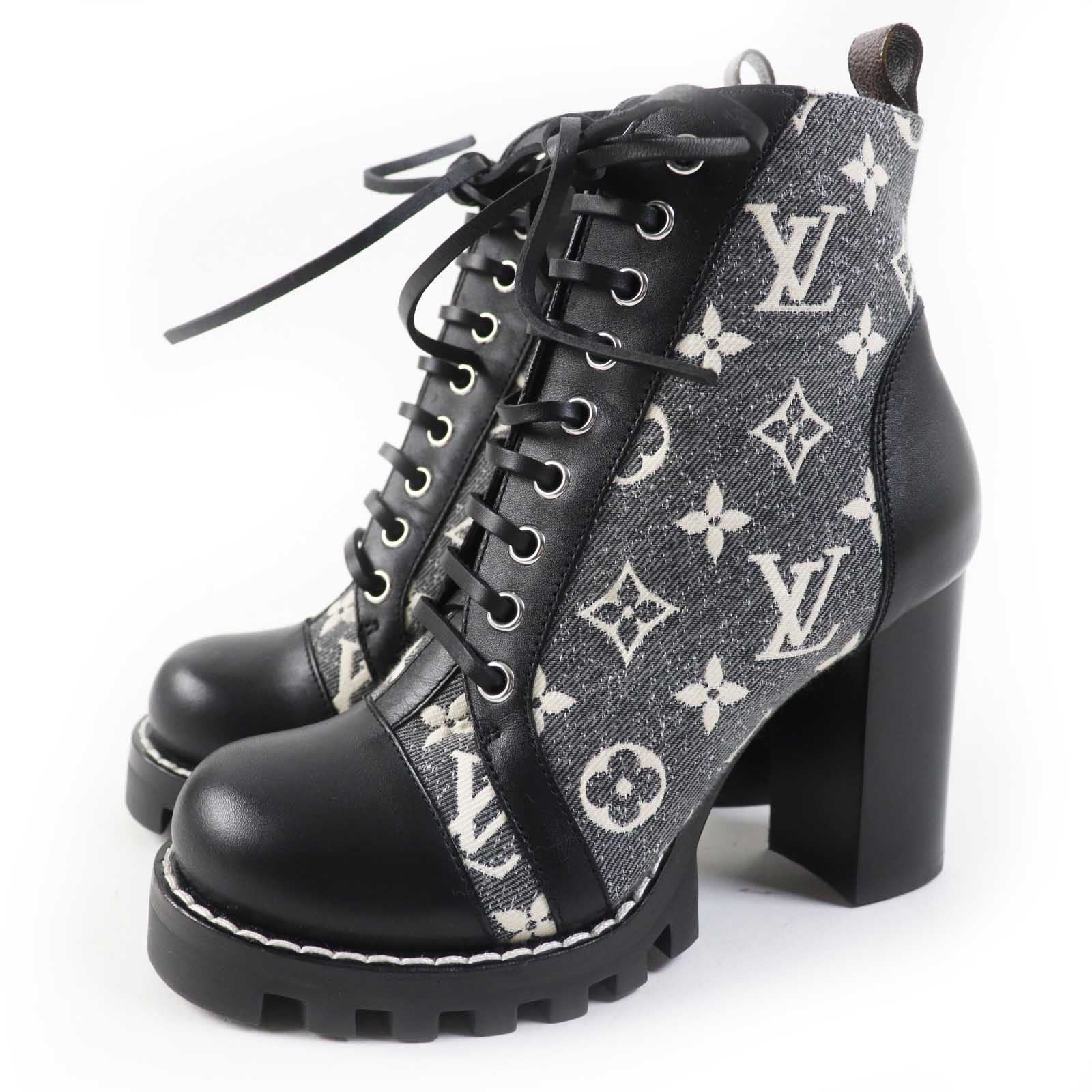 Louis Vuitton Star Trail Ankle Boots Leather Denim