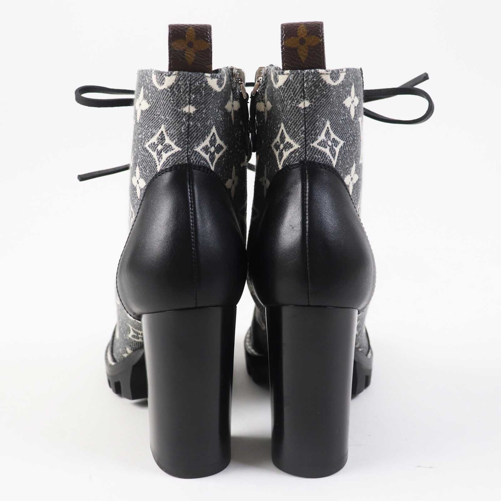 Louis Vuitton Star Trail Ankle Boots Leather Denim