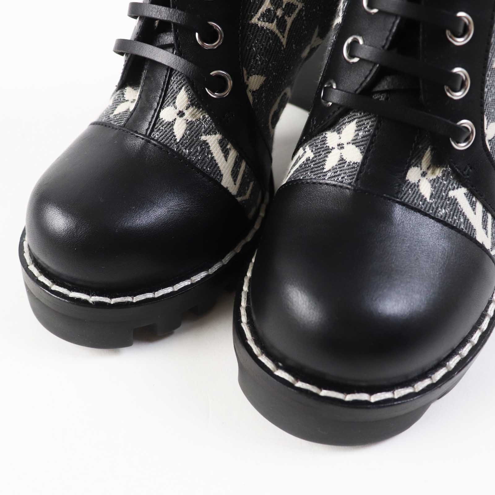 Louis Vuitton Star Trail Ankle Boots Leather Denim