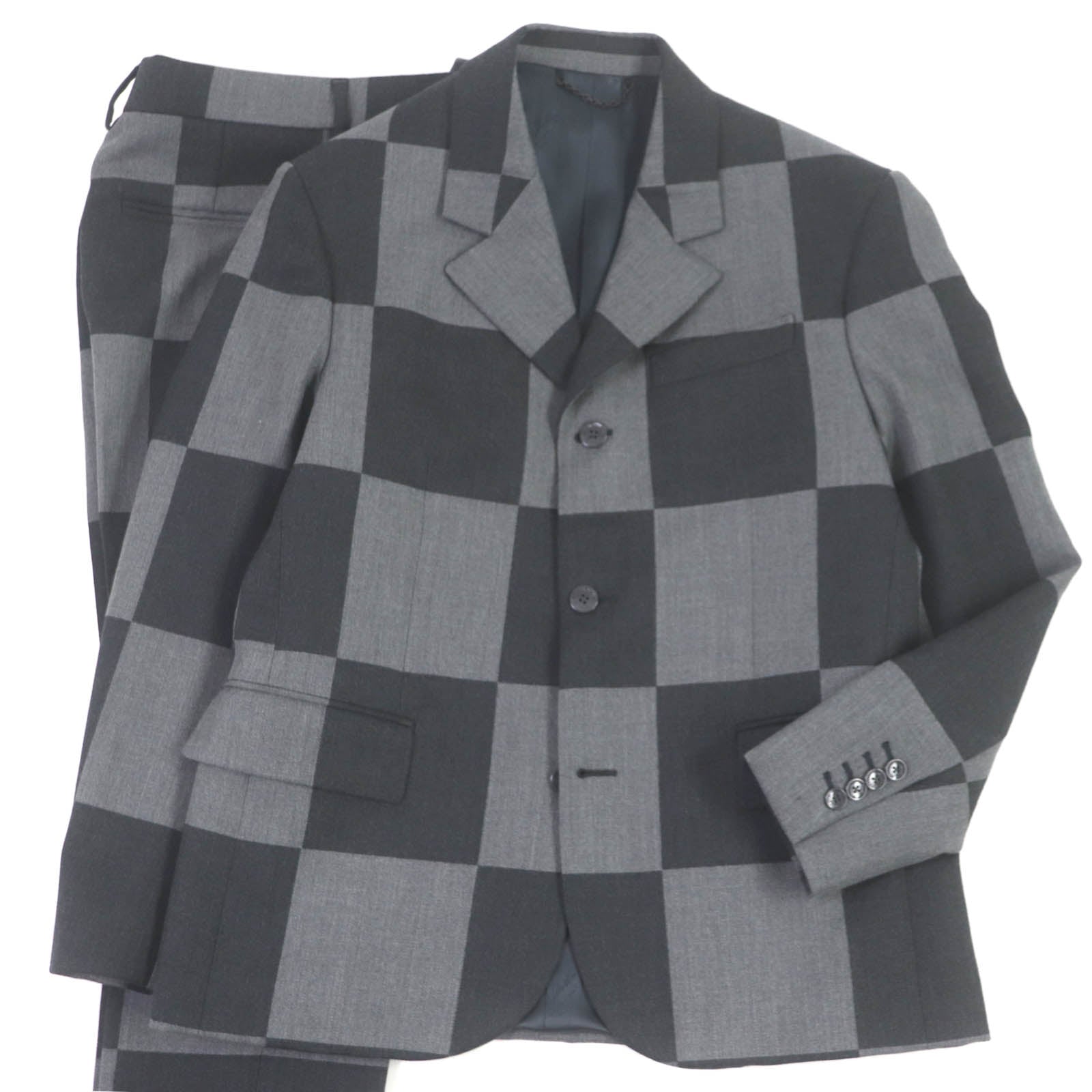 Louis Vuitton Wool Polyester Giant Damier Suit