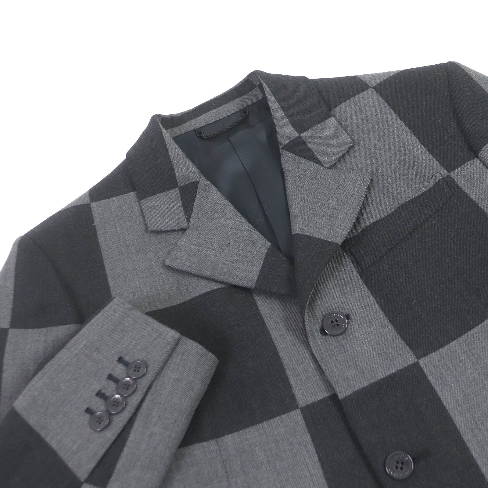 Louis Vuitton Wool Polyester Giant Damier Suit