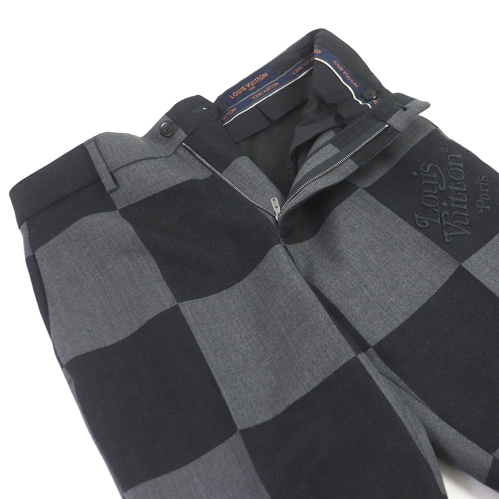 Louis Vuitton Wool Polyester Giant Damier Suit