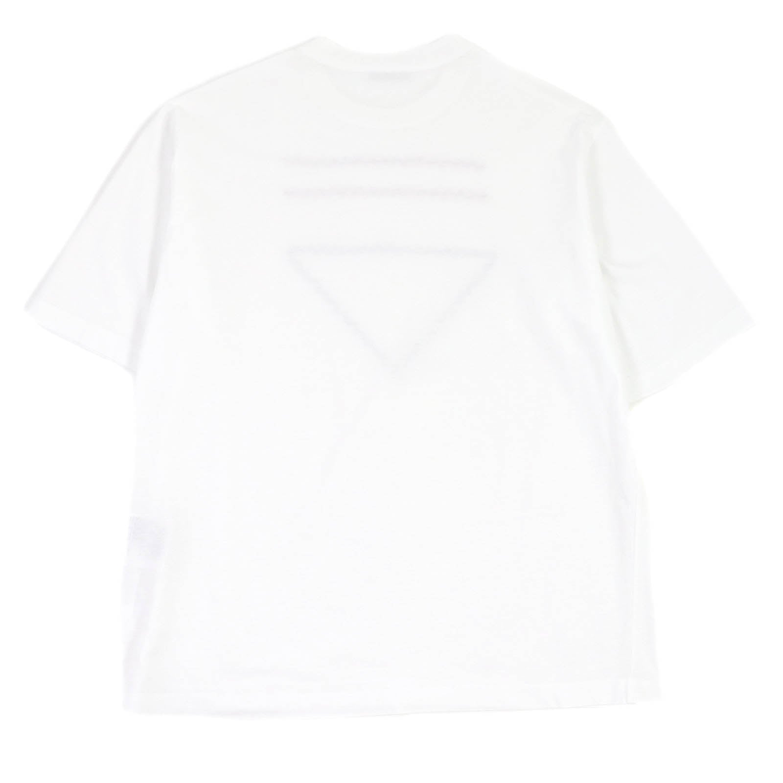 Prada Cotton Triangle Logo Crew Neck T-shirt