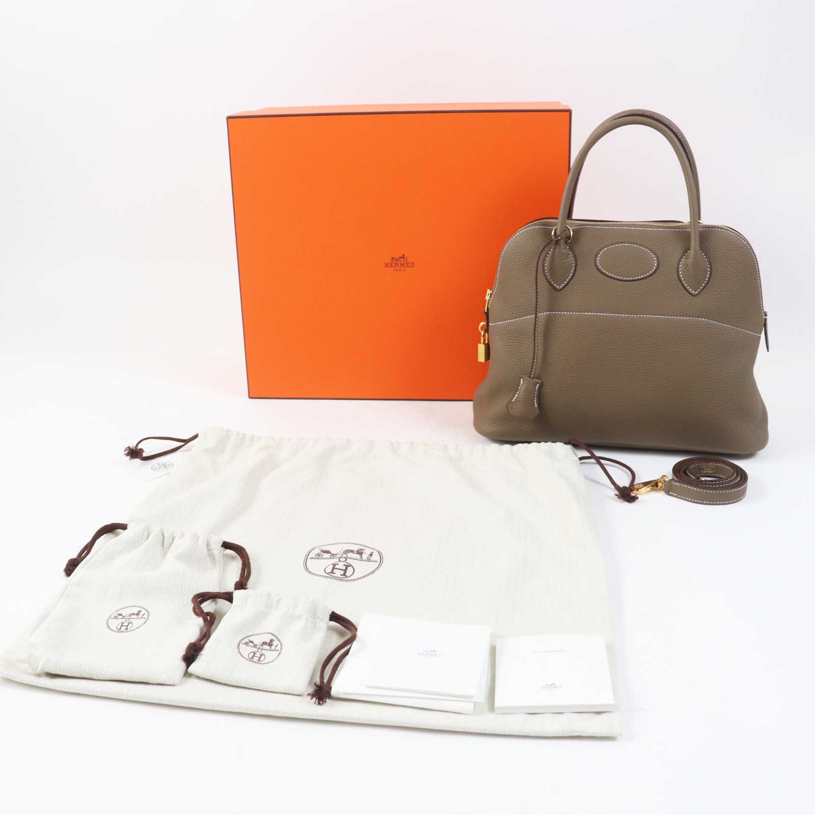 Hermes Bored 31 Clemence Handbag Z Stamp