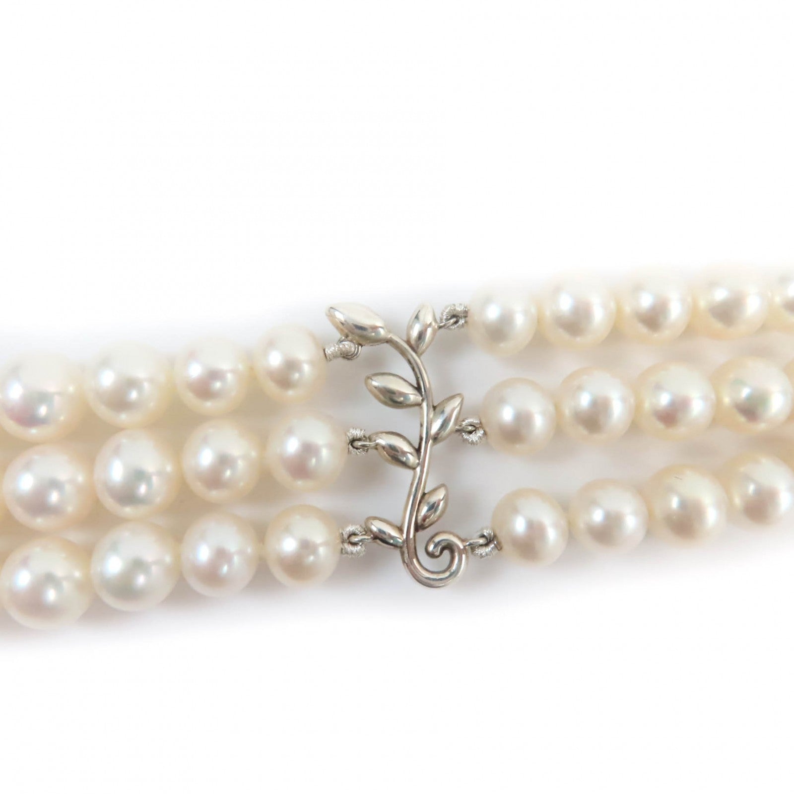 Tiffany & Co Olive Leaf Pearl Bracelet AG925