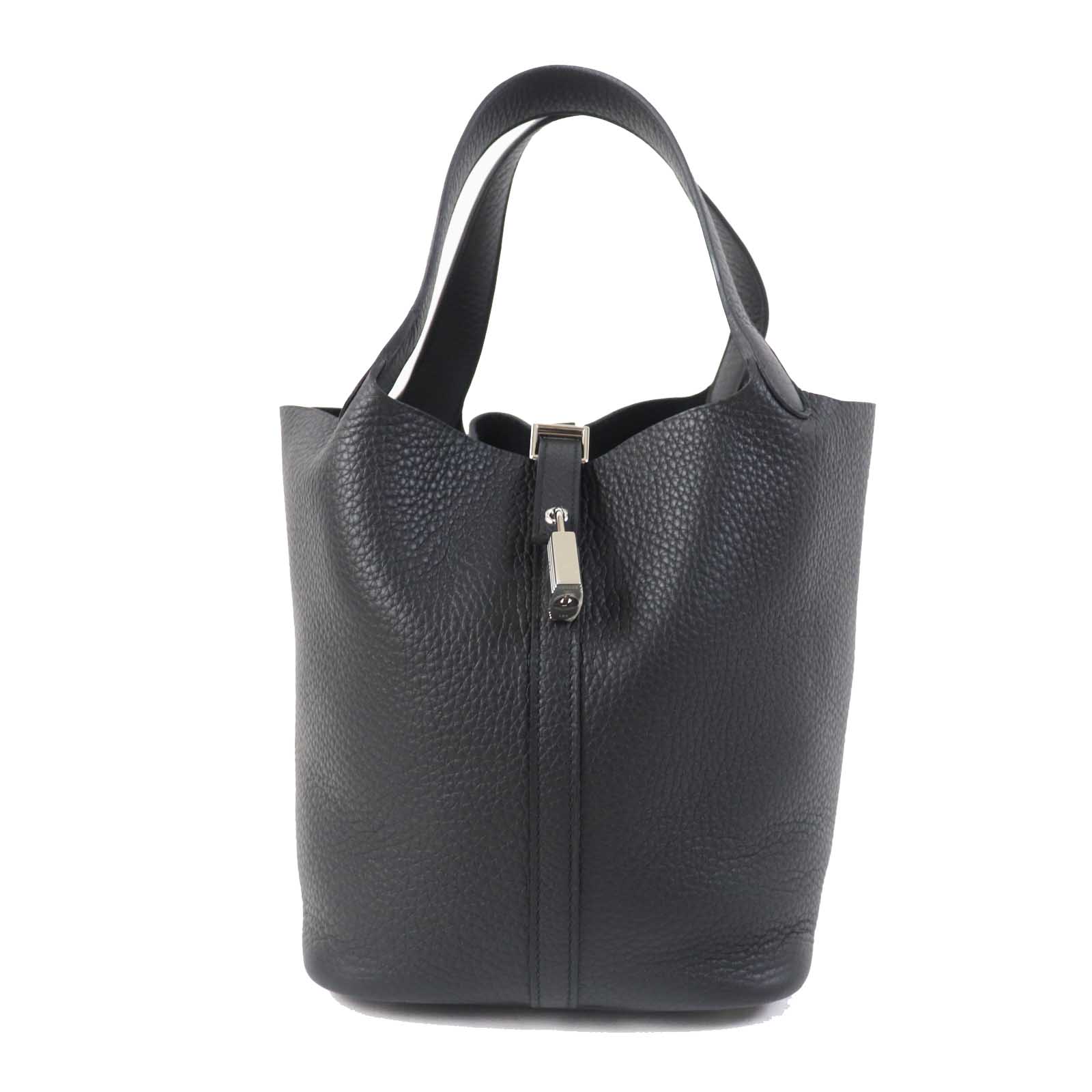 HERMES Picotin Lock MM 22 Handbag Black