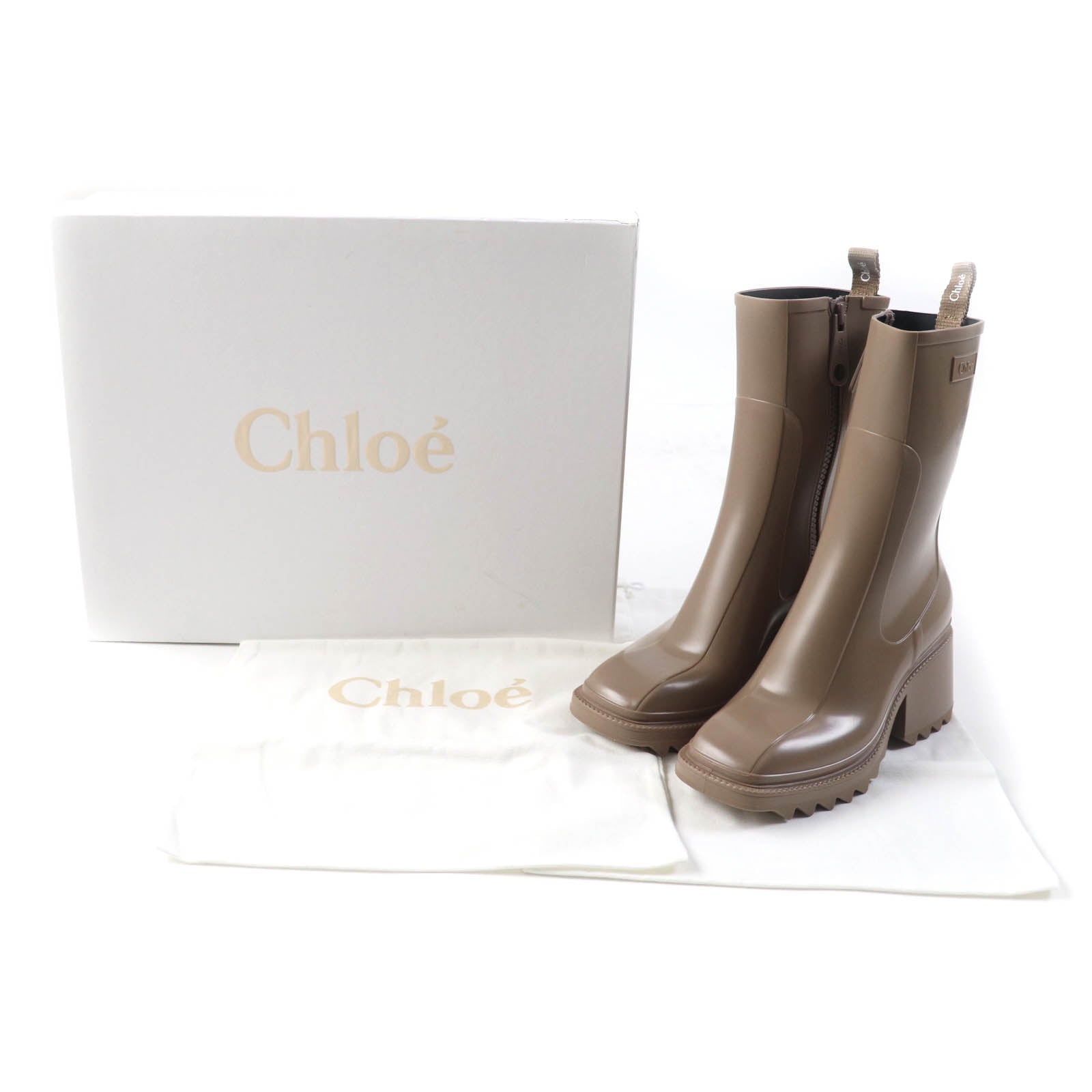 Chloe Betty Rain Boots Rubber Short