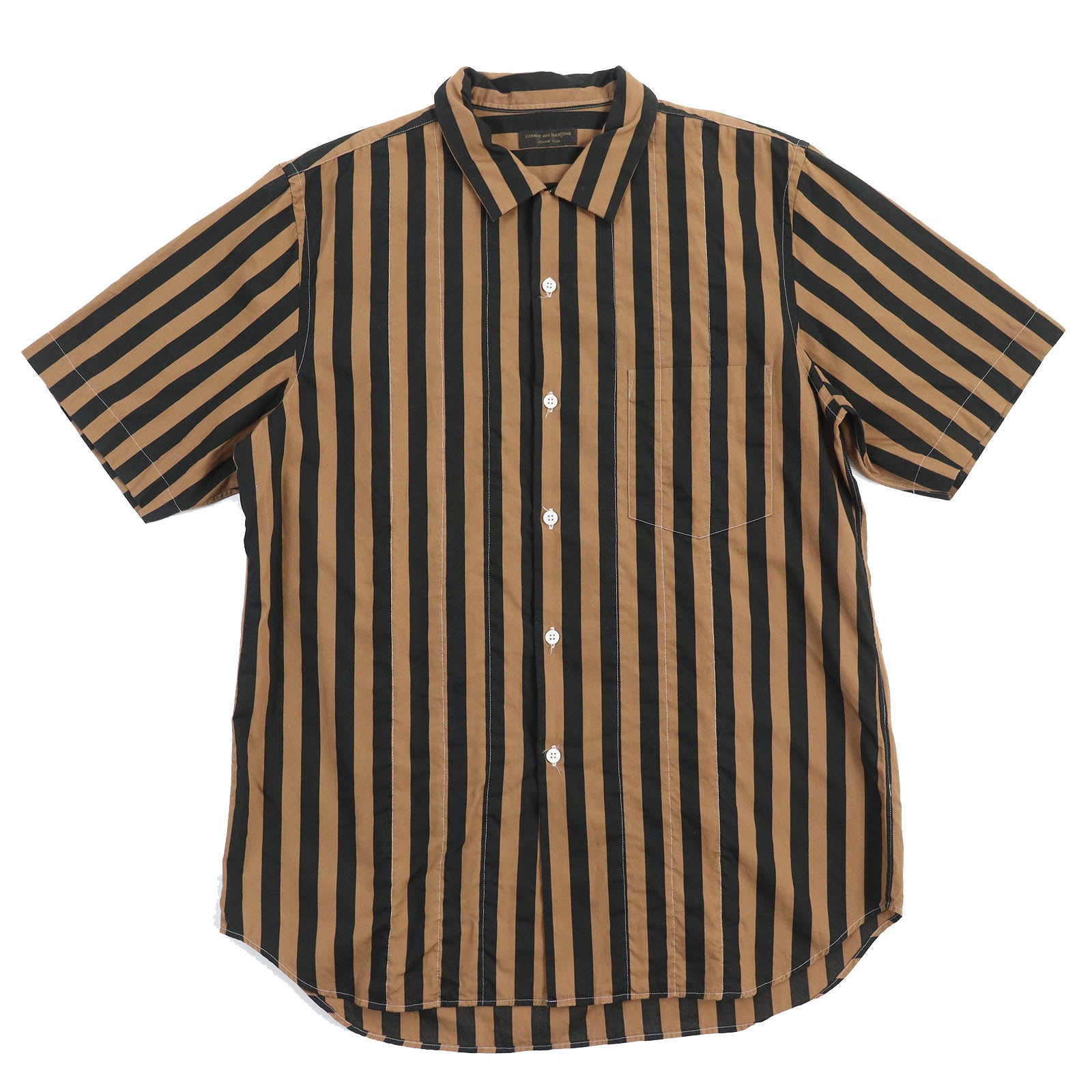 COMME des GARCONS Cotton Short Sleeve Shirt Brown