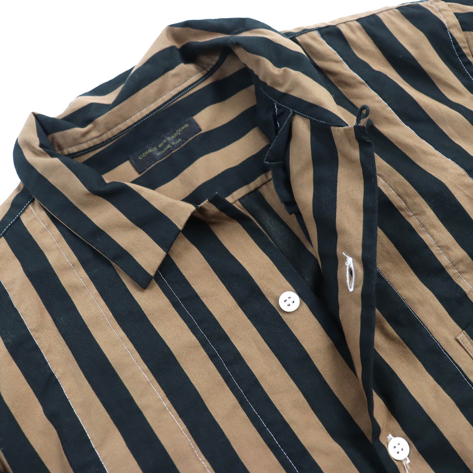 COMME des GARCONS Cotton Short Sleeve Shirt Brown