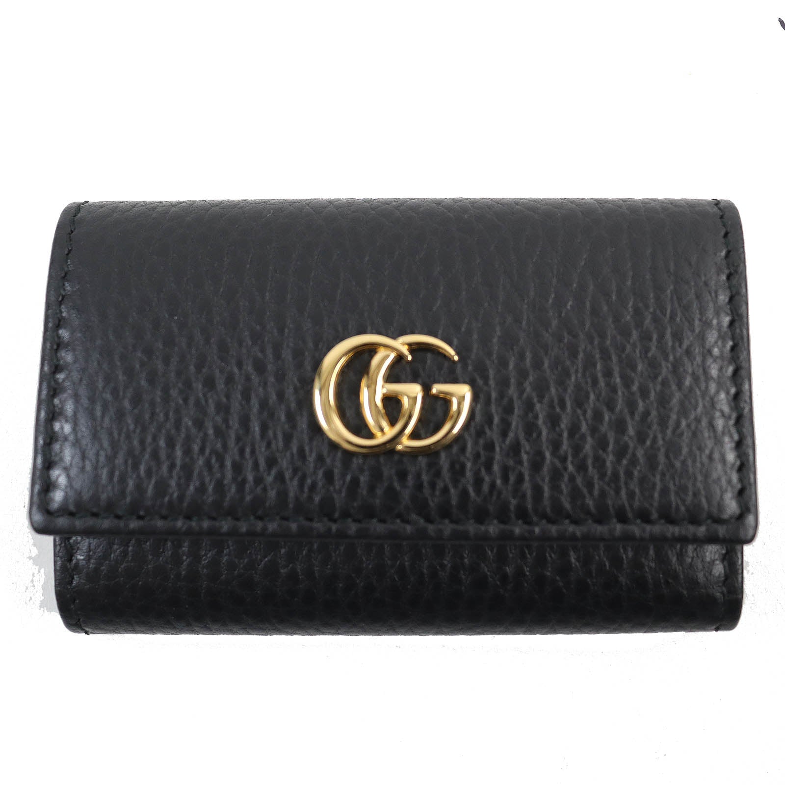 GUCCI GG Marmont Leather Key Holder 456118