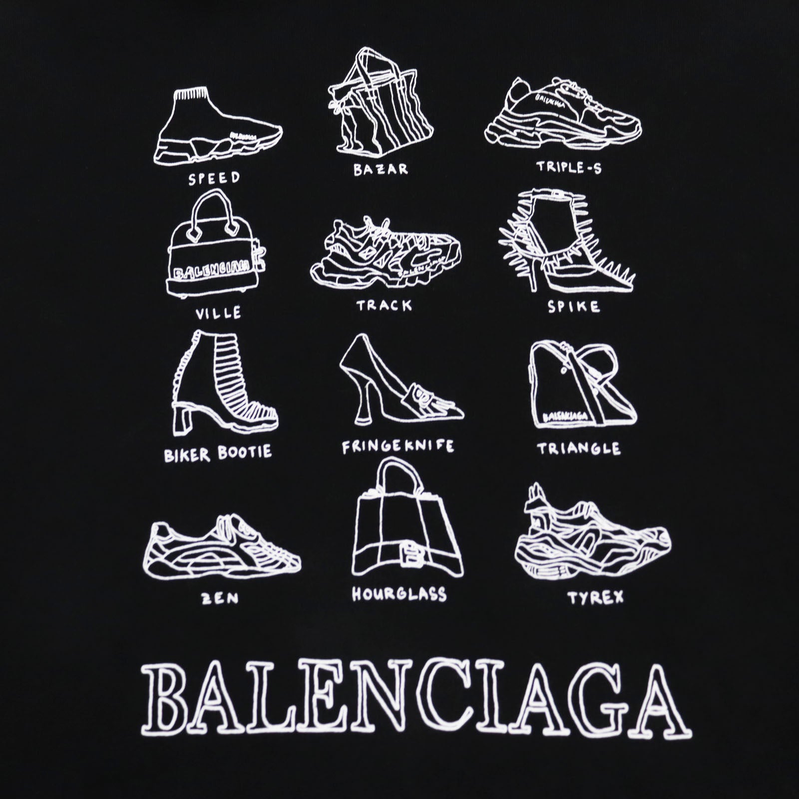 Balenciaga Cotton Hoodie XS Black