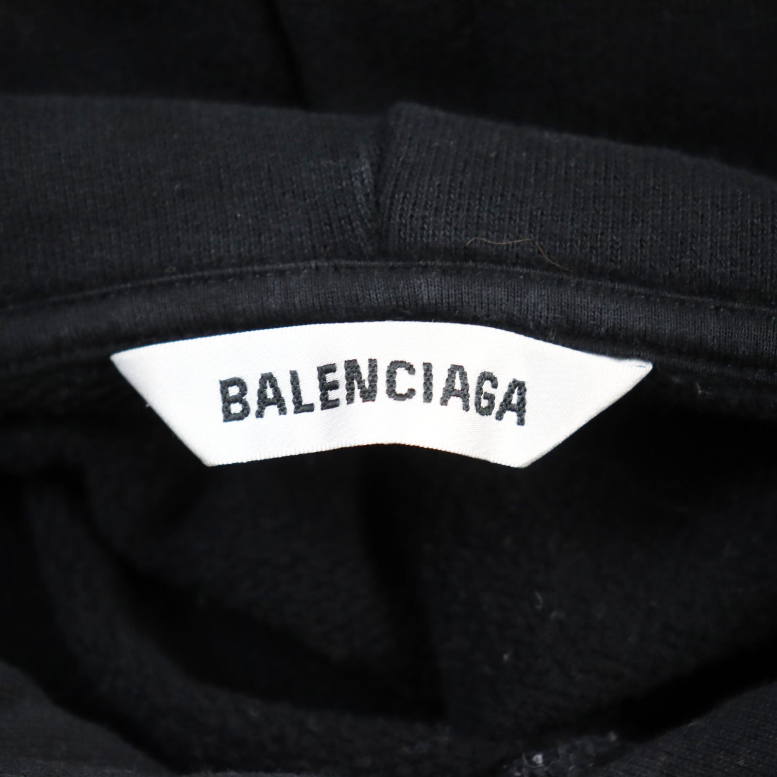 Balenciaga Cotton Hoodie XS Black