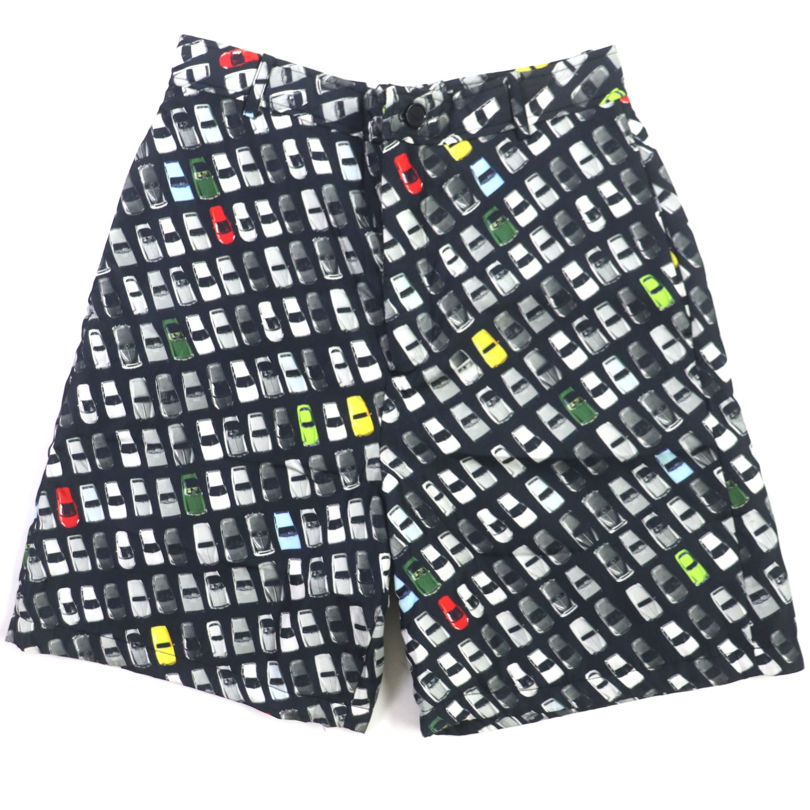 Bottega Veneta Car Print Padded Shorts 46