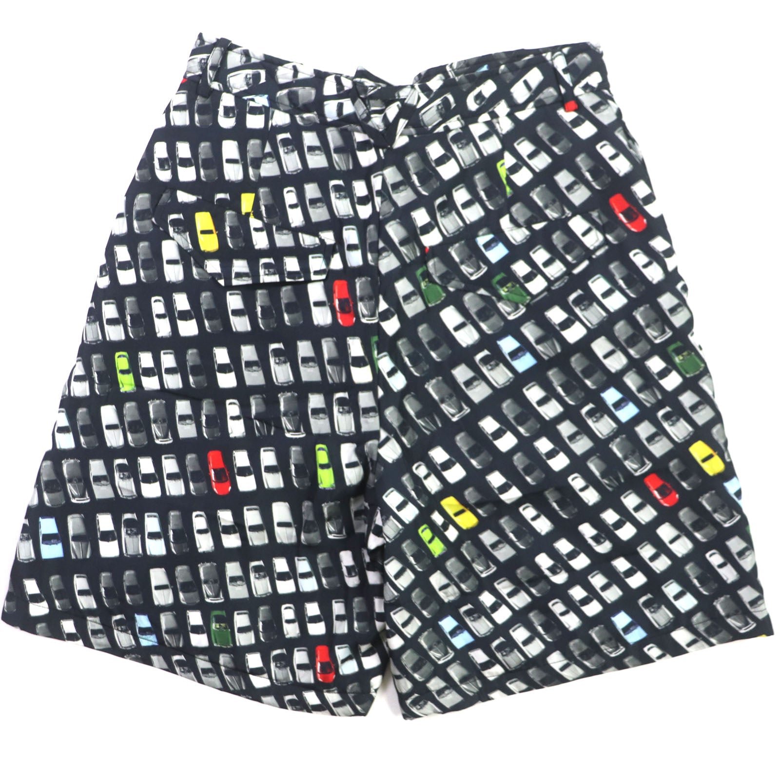 Bottega Veneta Car Print Padded Shorts 46