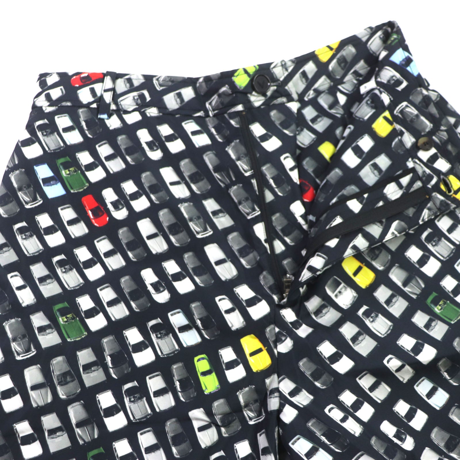 Bottega Veneta Car Print Padded Shorts 46