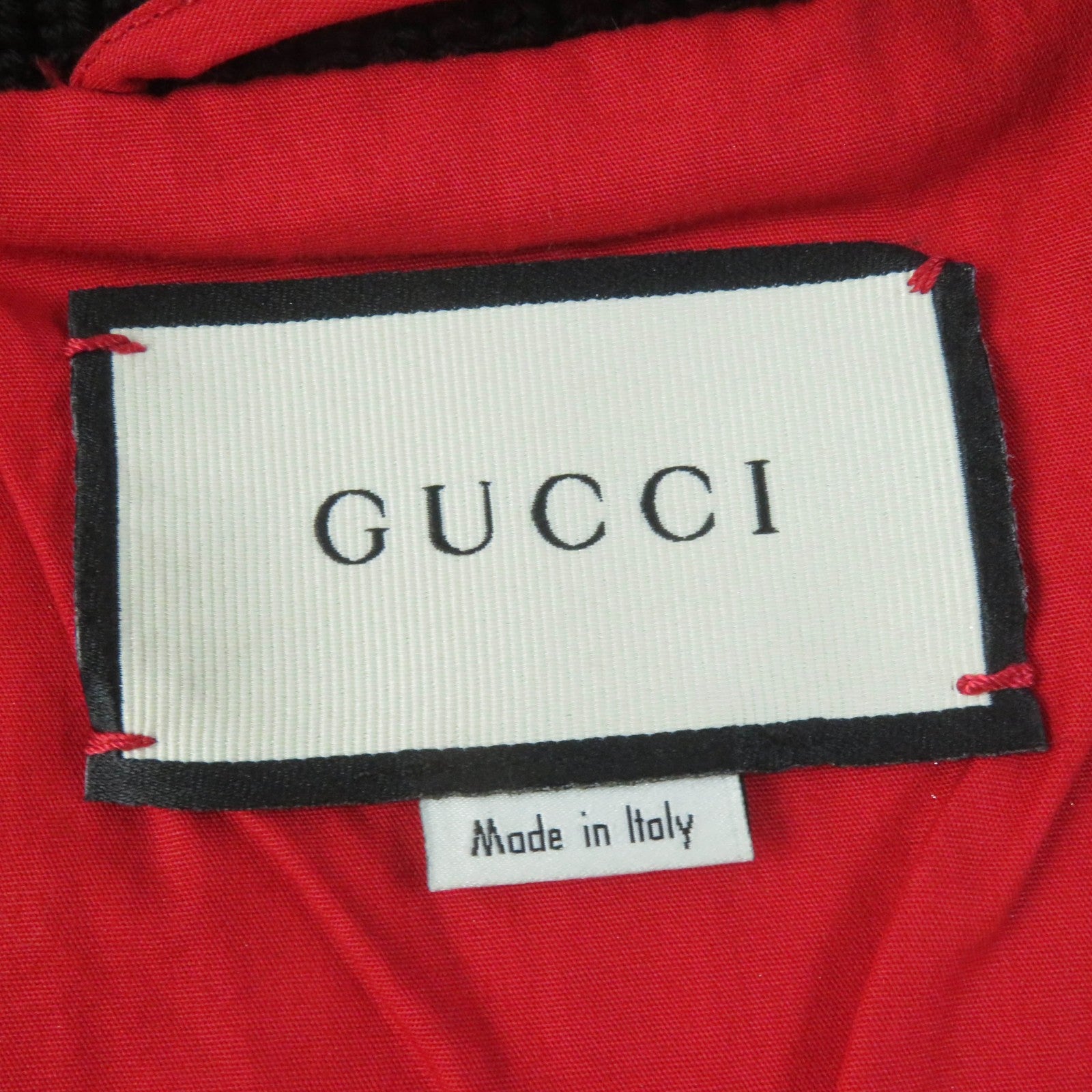 Gucci Lambskin Bomber Jacket with GUCCY Logo