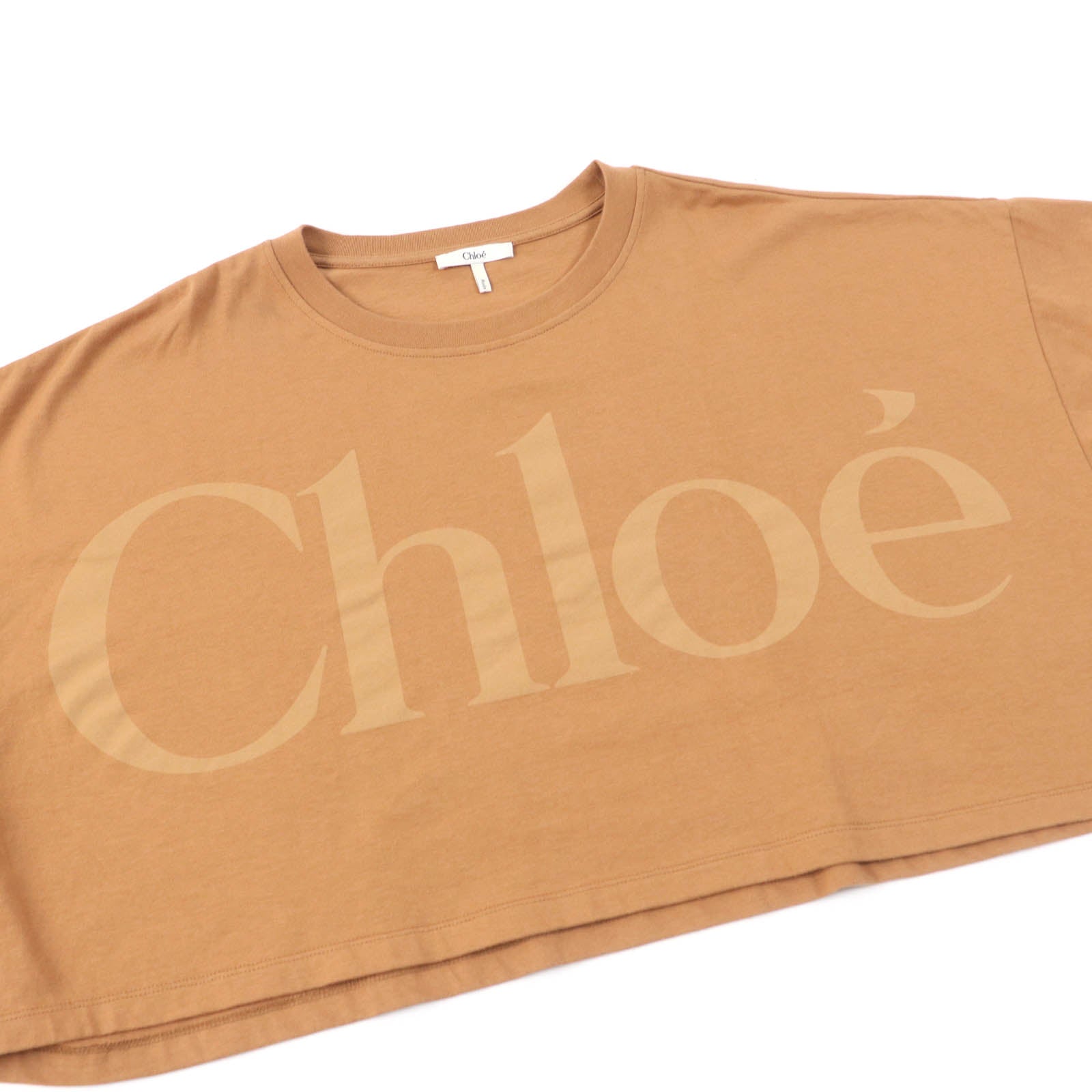 Chloe Cotton Logo T-Shirt XS