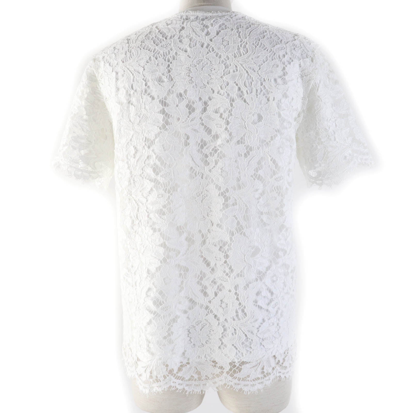 Valentino Lace Short Sleeve T-shirt XS