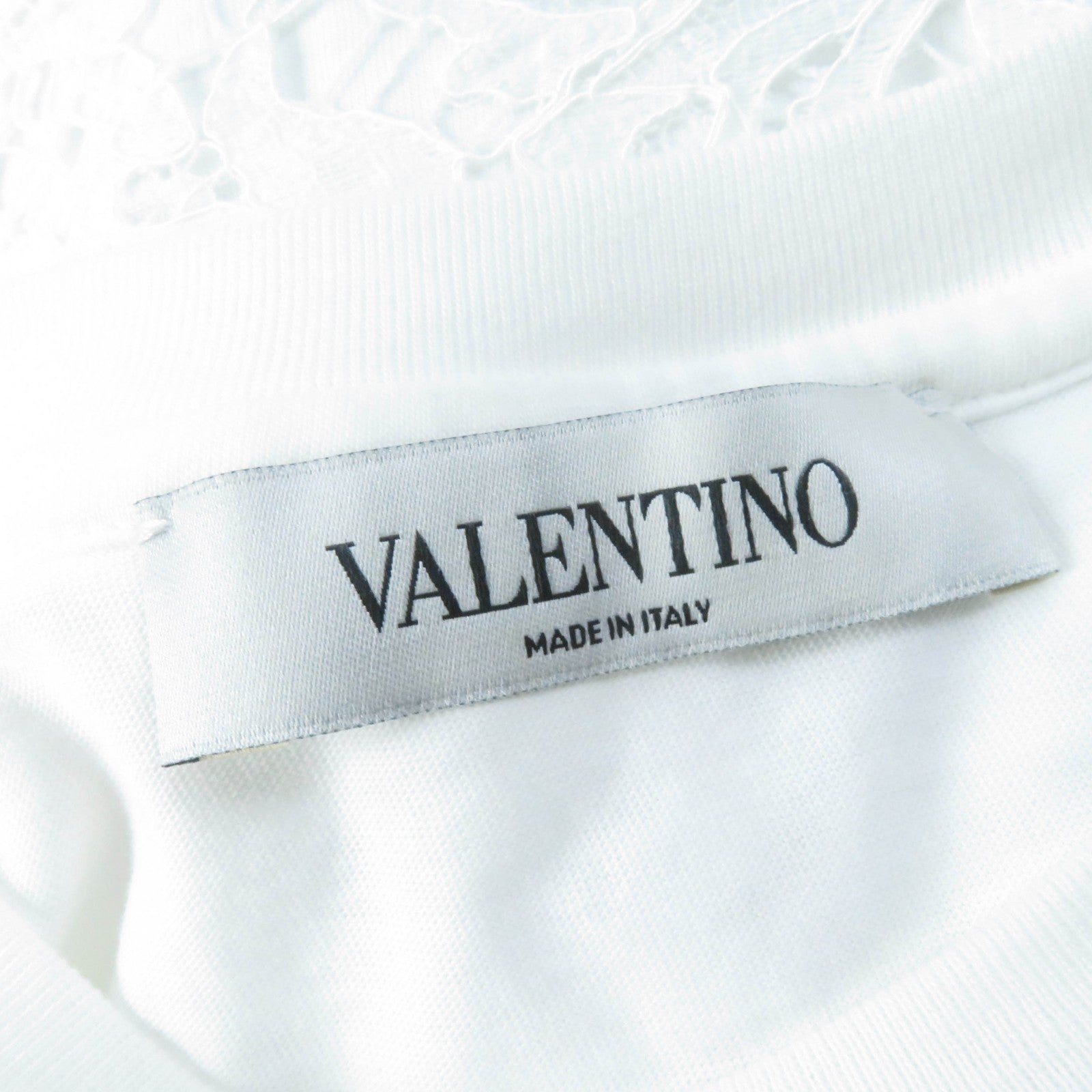 Valentino Lace Short Sleeve T-shirt XS