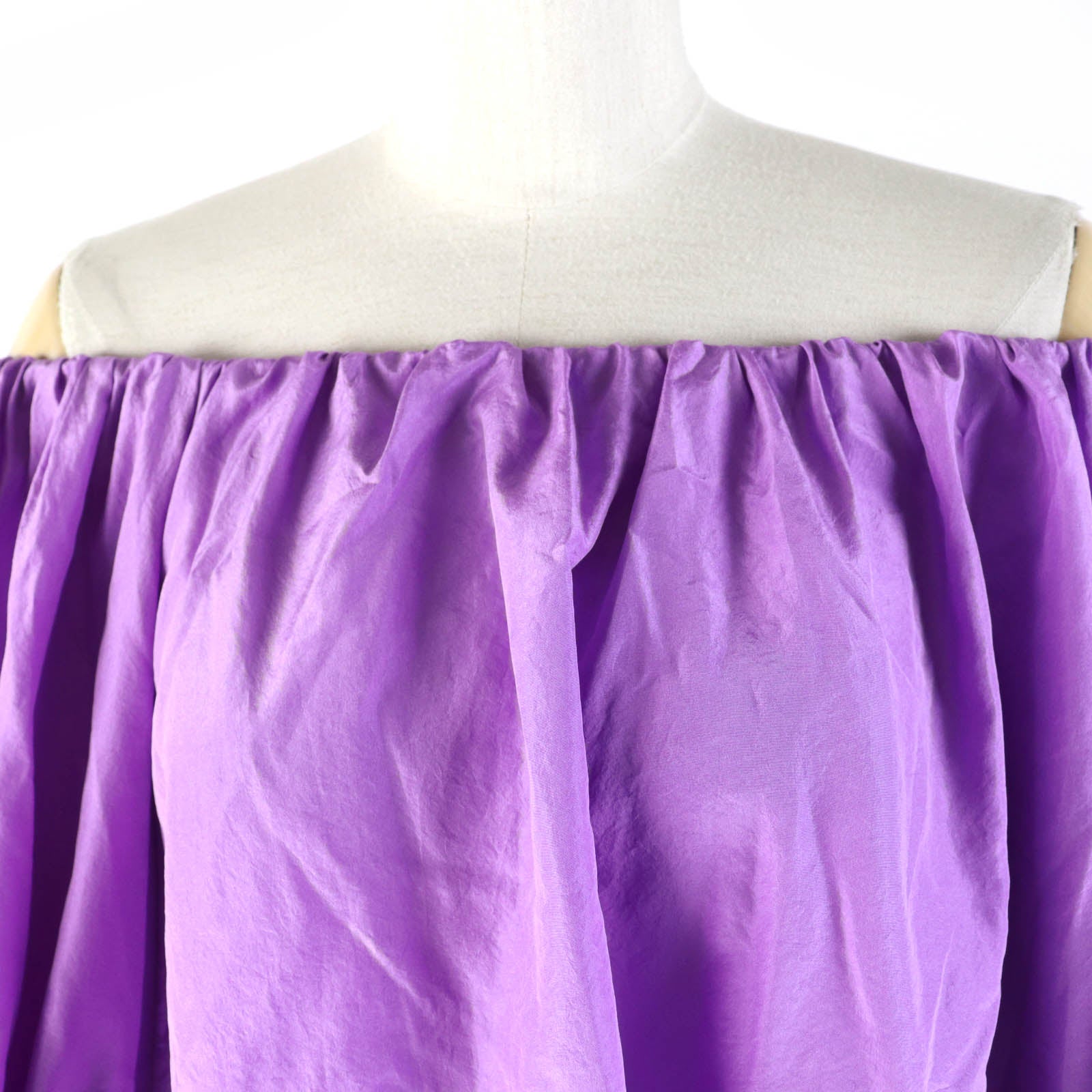 Valentino Silk Off Shoulder Blouse Purple 36