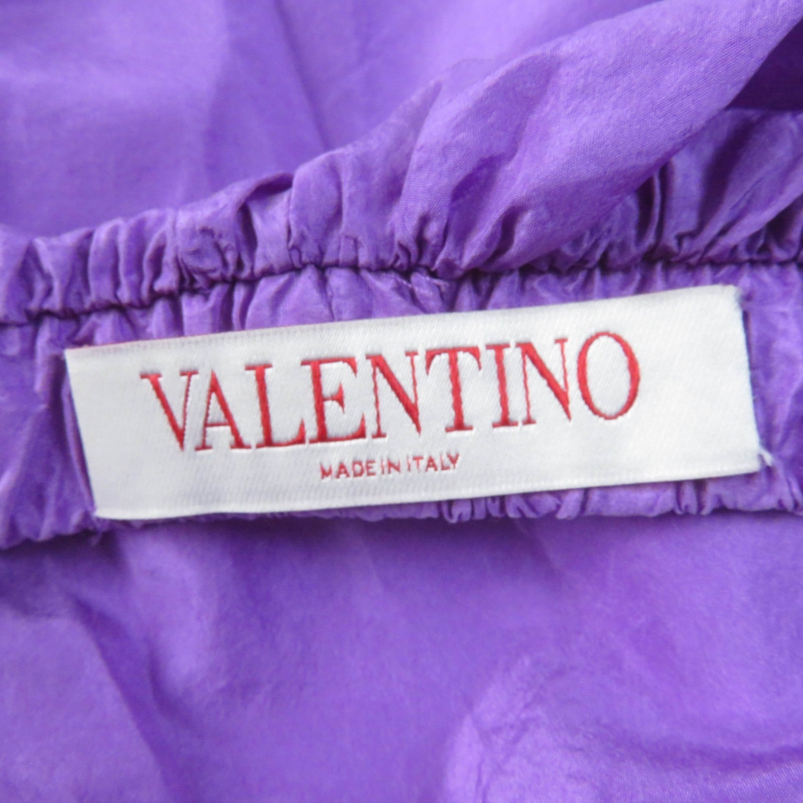 Valentino Silk Off Shoulder Blouse Purple 36