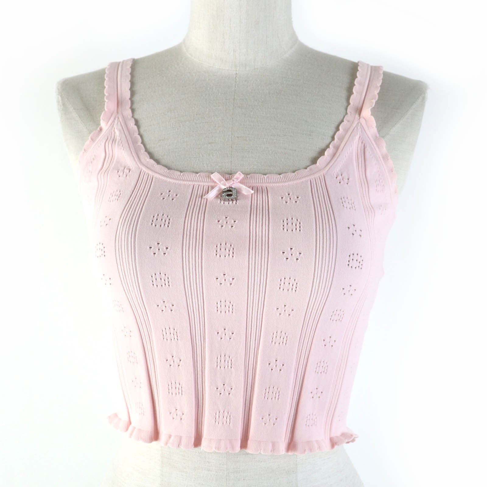 Alexander Wang Logo Cami Tank Pink XS