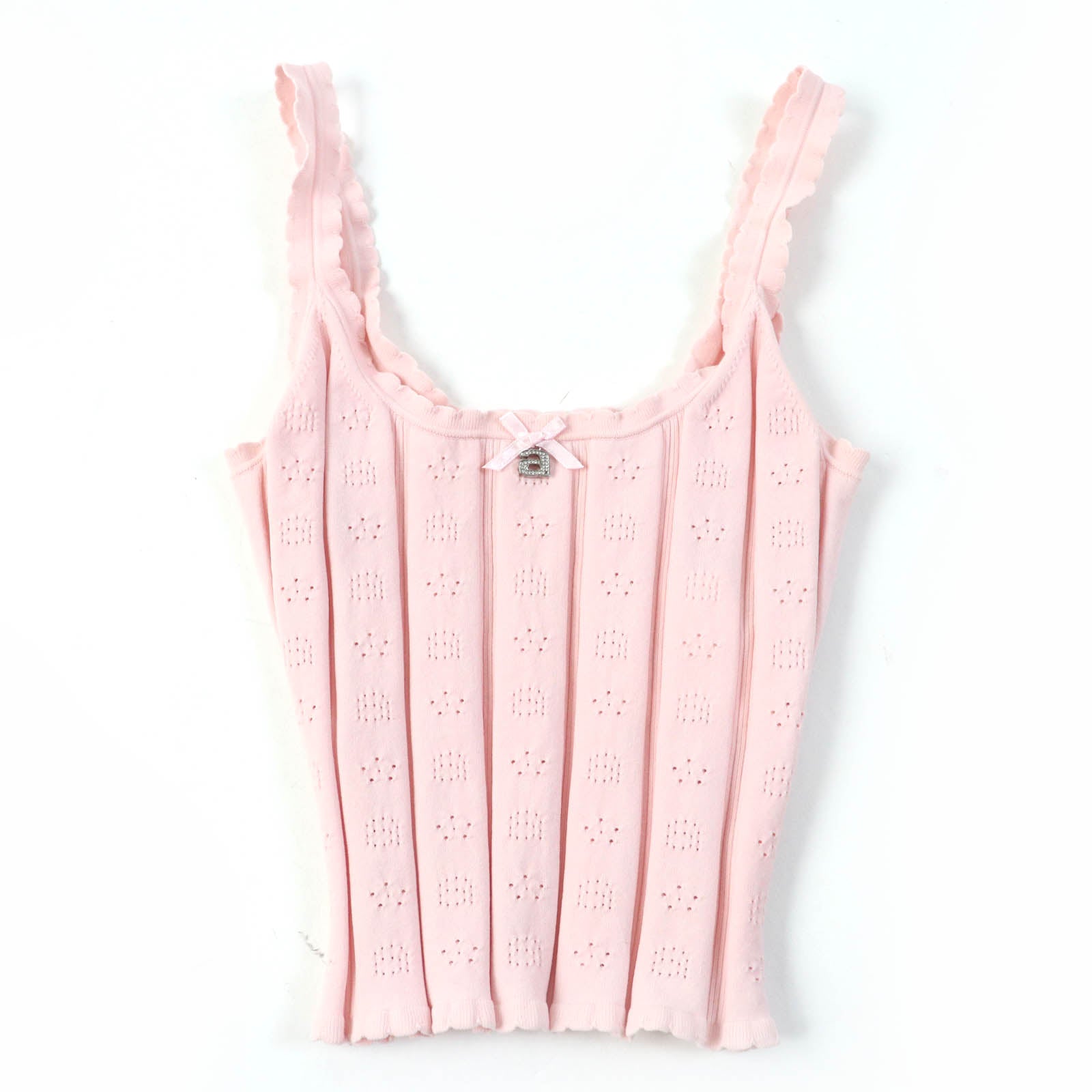 Alexander Wang Logo Cami Tank Pink XS