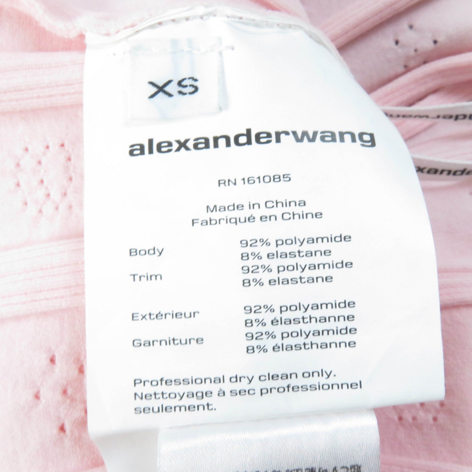 Alexander Wang Logo Cami Tank Pink XS