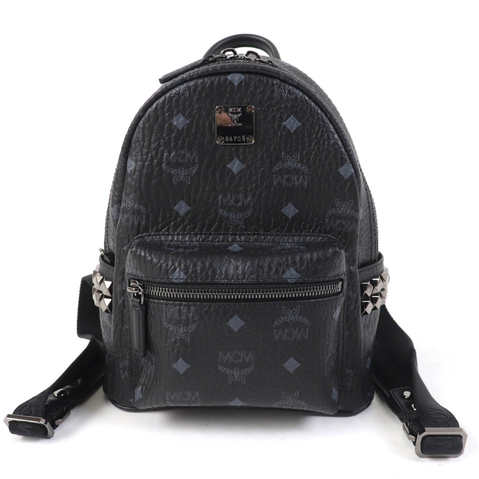 MCM Stark Mini Side Stud Leather Backpack