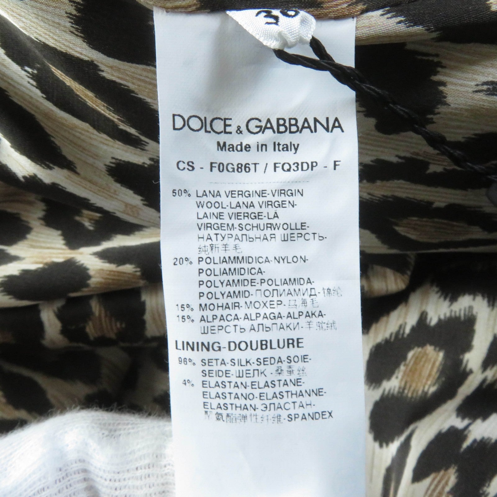 Dolce & Gabbana Tweed Coat Women