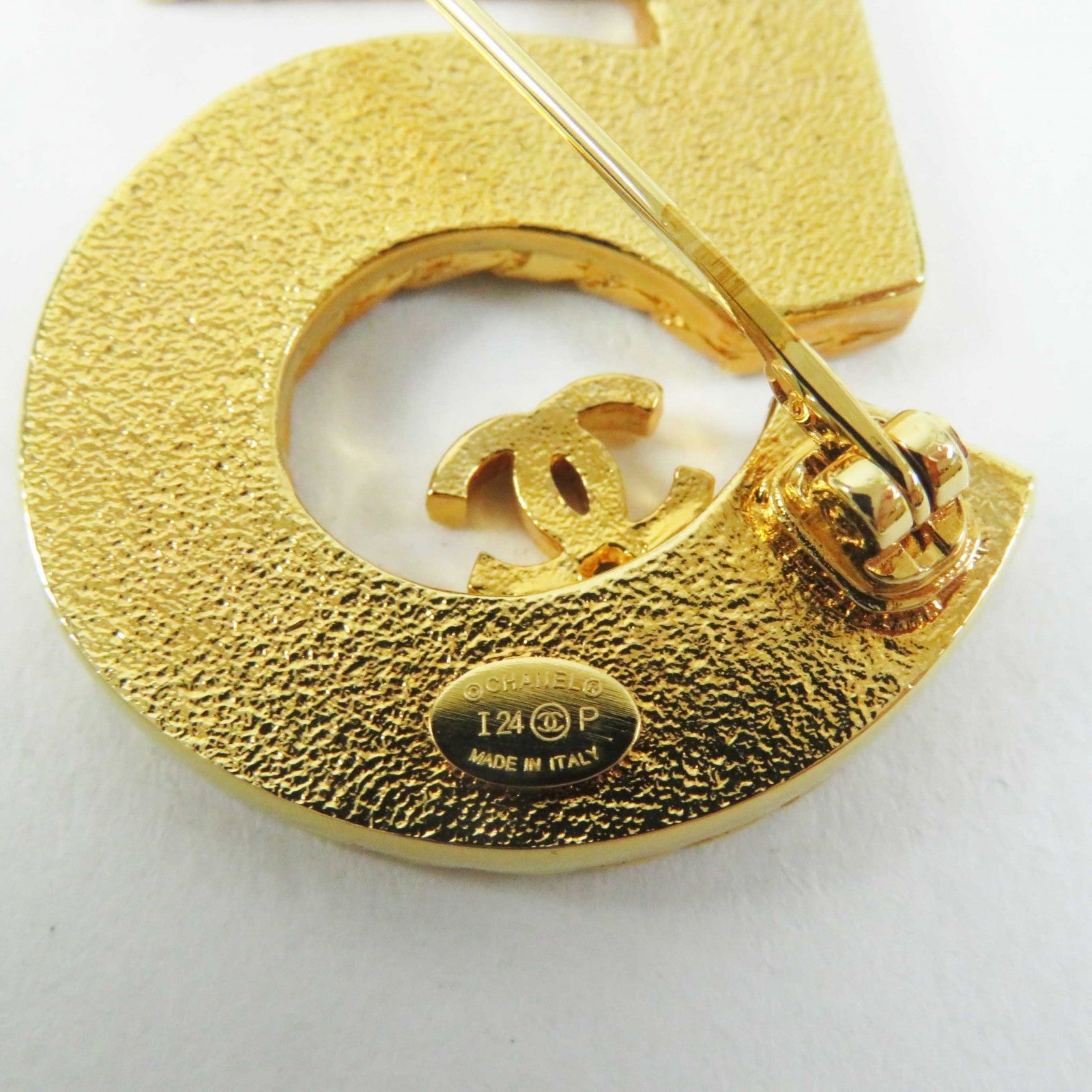 Chanel COCO Mark 5 Brooch Blue Gold