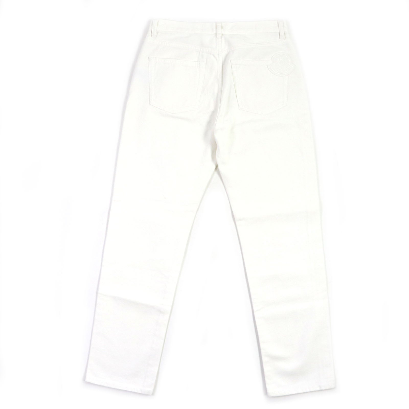 Moncler Cotton Denim Pants White 44