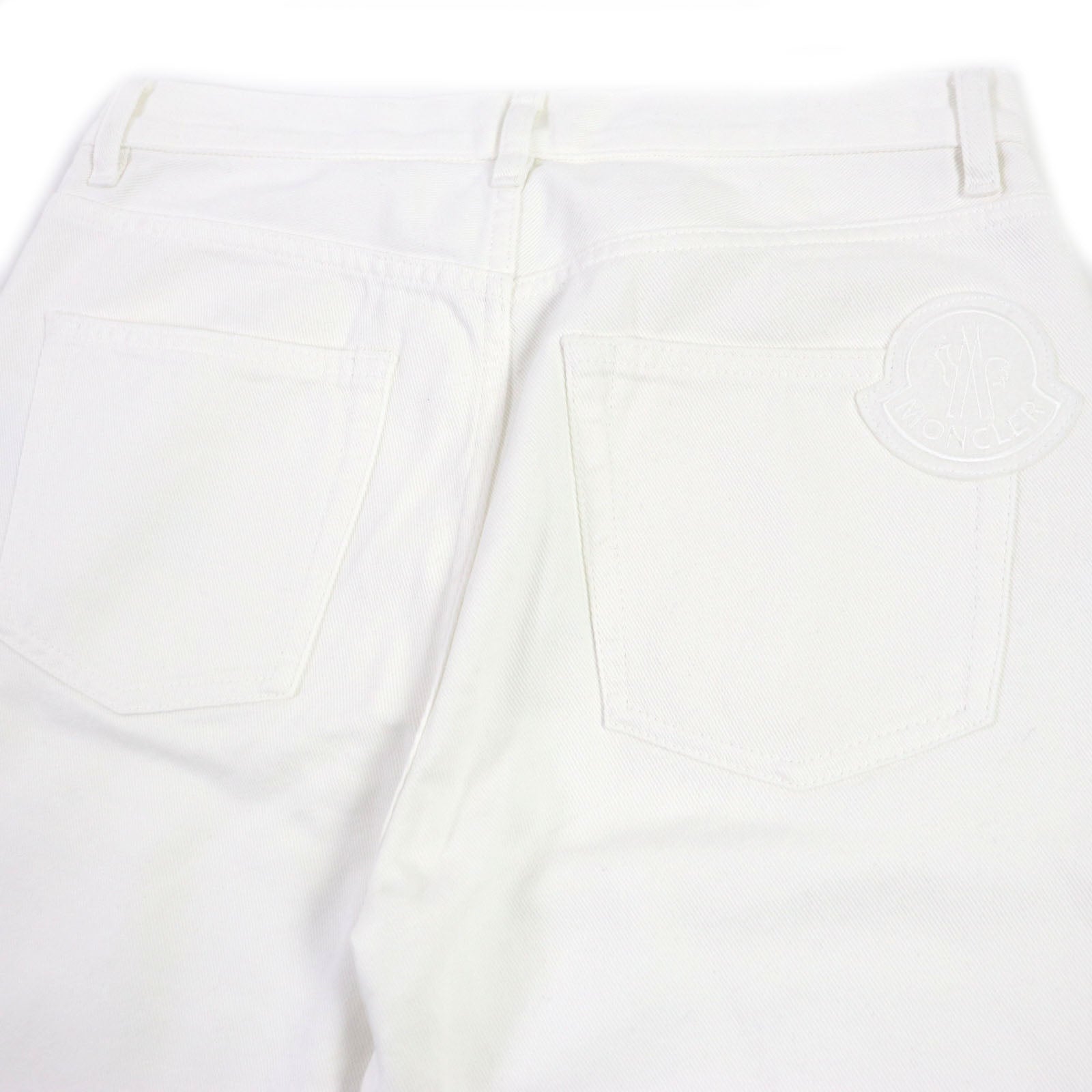 Moncler Cotton Denim Pants White 44