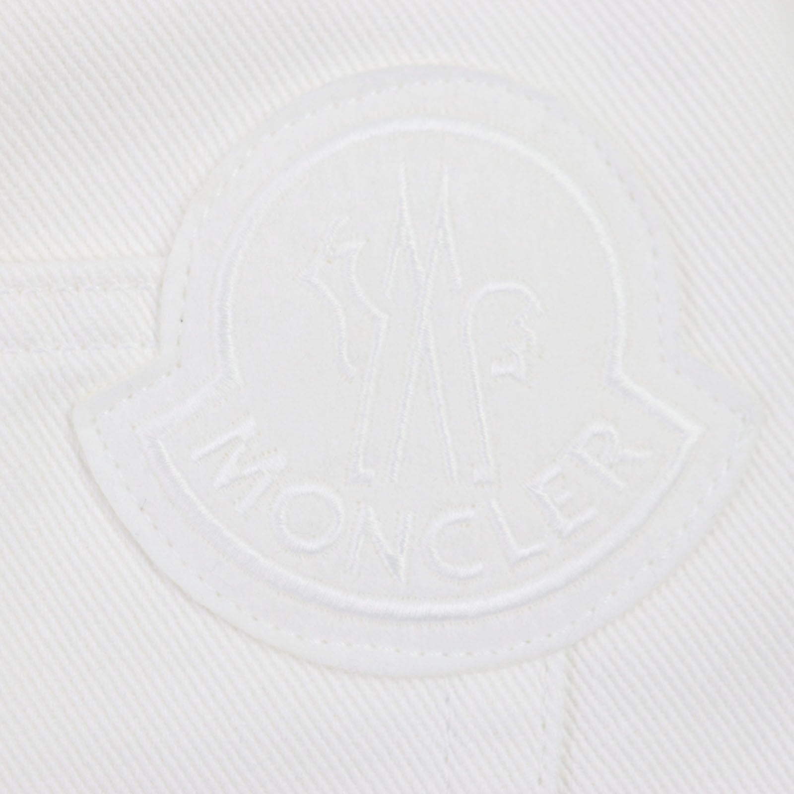 Moncler Cotton Denim Pants White 44