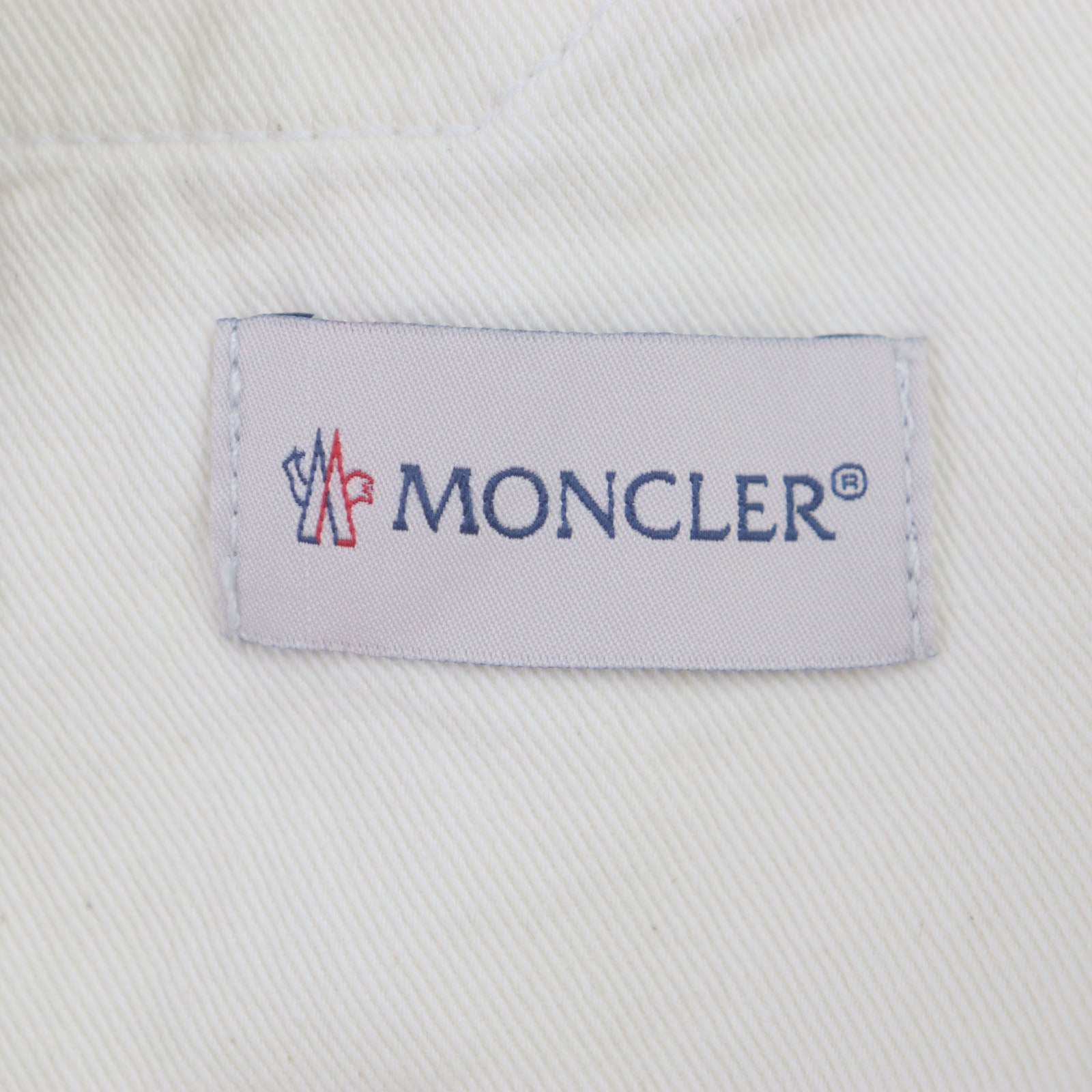 Moncler Cotton Denim Pants White 44