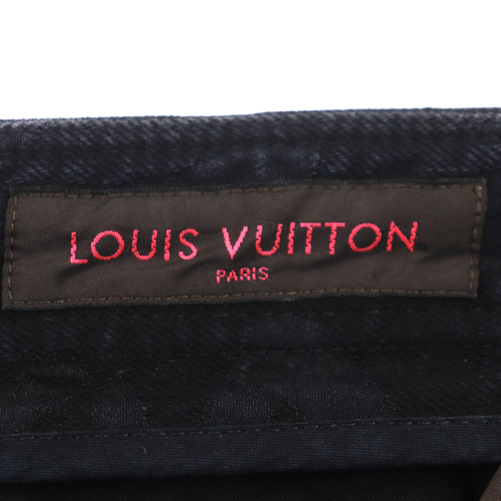 Louis Vuitton Graffiti Fringe Denim Shorts Black