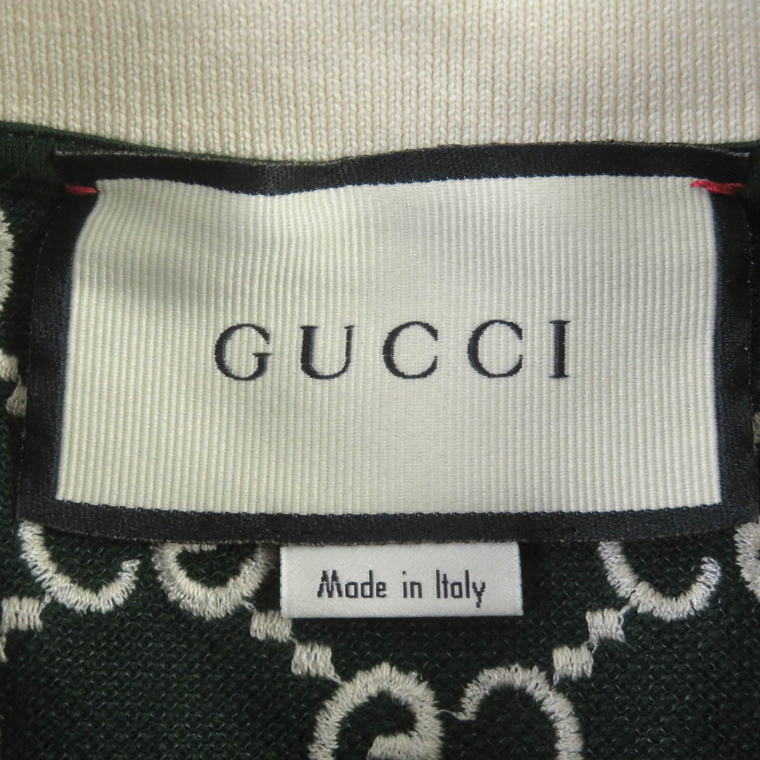 Gucci GG Logo Polo Shirt Green S