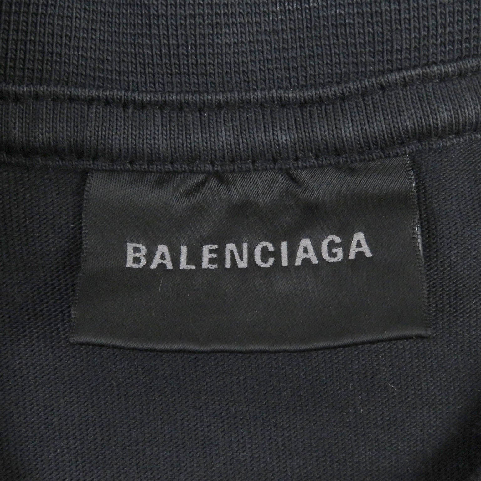 Balenciaga Distressed Tape Logo T-shirt XS